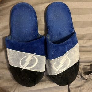 Tampa Bay Lightning plush slippers